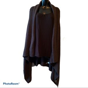4/$20 Merona sleeveless asymmetrical knit cardigan
